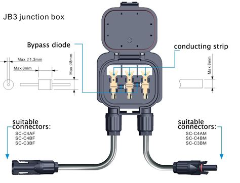 positive side diode solar junction box|Solar Junction Boxes Selection Guide: Types, Features  .